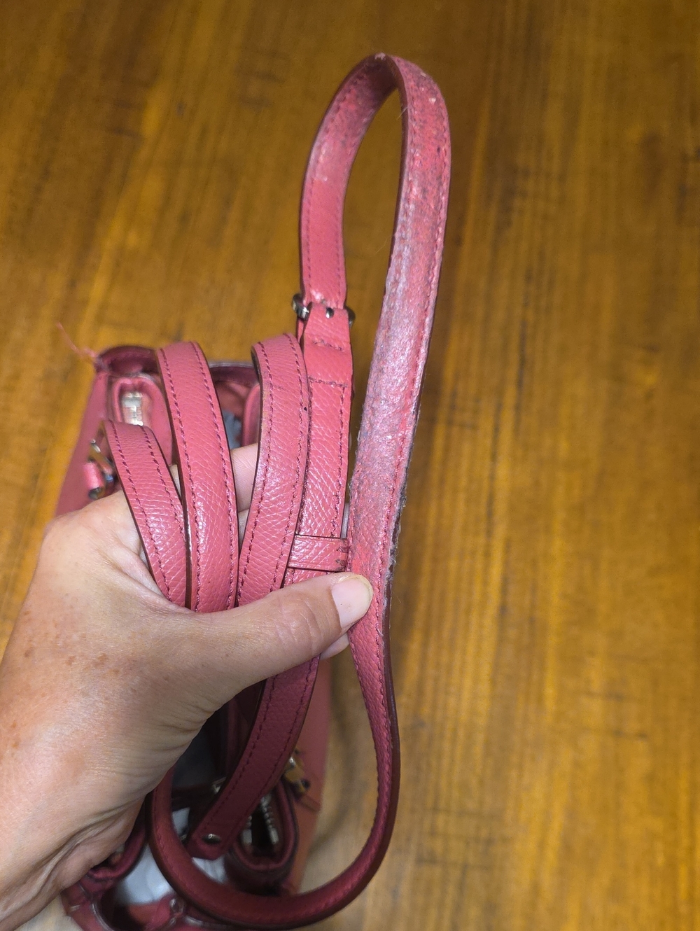 Coach Mini Christie Carryall Pebbled Leather Tote Bag in Pink - Picture 11 of 16